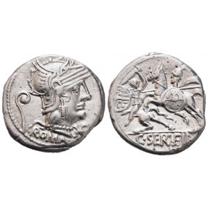 C. Servilius Vatia, Denarius, 127 BC; AR (3,91 g; 18 mm; 4 h)