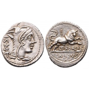 L. Thorius Balbus, Denarius, 105 BC; AR (4,04 g; 20,1 mm; 6 h)