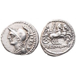 P. Servilius Rullus, Denarius, 100 BC; AR (3,80 g; 20,6 mm; 8 h)