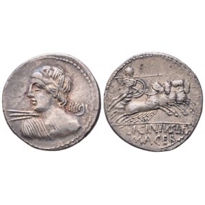 C. Licinius Macer, Denarius, 84 BC; AR (3,90 g; 19,6 mm; 6 h)