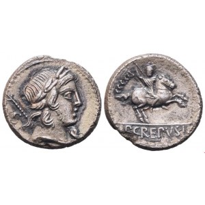 P. Crepusius, Denarius, 82 BC; AR (4 g; 17 mm; 4 h)