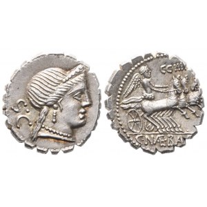 C. Naevius Balbus, Denarius serratus, 79 BC; AR (3,99 g; 17,5 mm)
