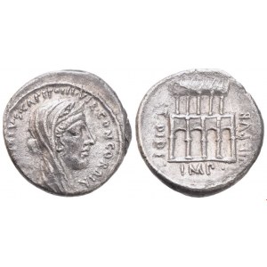 P. Fonteius Capito, Denarius, 55 BC; AR (3,77 g; 17,4 mm; 8 h)