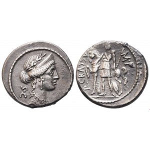 P. Licinius Crassus, Denarius, 55 BC; AR (3,63 g; 18,3 mm; 6 h)