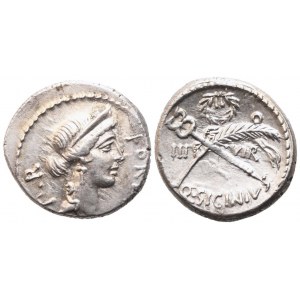 Q. Sicinius, Denarius, 49 BC; AR (3,97 g; 17,1 mm; 3 h)