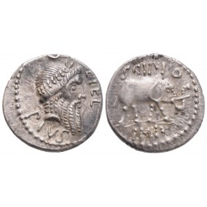 Q. Caecilius Metellus Pius Scipio, Denarius, 47-46 BC; AR (3,84 g; 17 mm; 12 h)