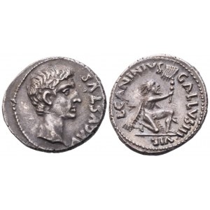Augustus (27 BC-14 AD), Denarius, Rome, 12 BC; AR (3,82 g; 19,5 mm; 9 h)