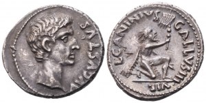 Augustus (27 př. n. l. - 14 n. l.), denár, Řím, 12 př. n. l.; AR (3,82 g; 19,5 mm; 9 h)