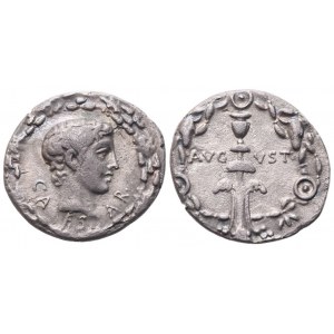 Augustus (27 BC-14 AD), Denarius, Uncertain Eastern mint, c. 12 BC; AR (3,47 g; 18,2 mm; 5 h)