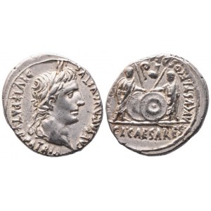 Augustus (27 BC-14 AD), Denarius, Lugdunum, c. 7-6 BC; AR (3,82 g; 18,5 mm; 12 h)