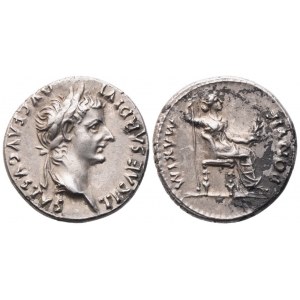 Tiberius (14-37), Denarius, Lugdunum, c. 15-18; AR (3,84 g; 17,9 mm; 4 h)