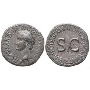 Tiberius (14-37), As, Rome, c. 21-22; Æ (11,25 g; 28,6 mm; 5 h)