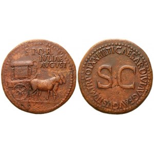 Julia Augusta (Livia), Sestertius struck under Tiberius, Rome, AD 22-23; Æ (28,60 g; 35 mm; 9 h)