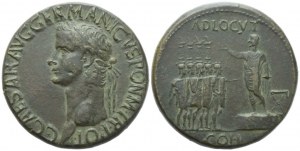 Gaius (37-41), Sestercius, Řím, 37-38; Æ (26,06 g; 33 mm; 12 h)