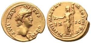 Nero (54-68), Aureus, Řím, 60-61; AV (7,75 g; 19,4 mm; 5 h)