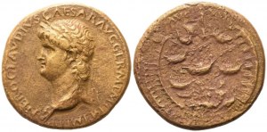 Nero (54-68), Sestercius, Řím, 64; (25,88 g; 33 mm; 6 h)
