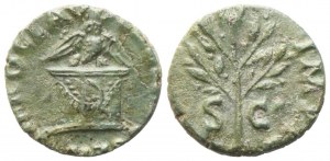 Nero (54-68), Quadrans, Řím, 64; Æ (1,47 g; 13,4 mm; 6 h)