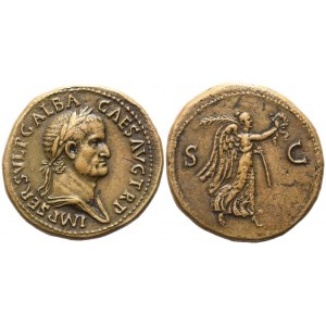 Galba (68-69), Sestertius, Rome; Æ (26,33 g; 35,5 mm; 5 h)