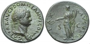 Domitian as Caesar, Sestertius struck under Vespsian, Rome, 78; Æ (24,20 g; 35,5 mm; 5 h)
