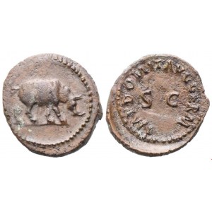 Domitian (81-96), Quadrans, Rome, 84-85; Æ (2,09 g; 17 mm; 6 h)
