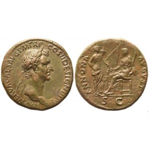 Nerva (96-98), Sestertius, Rome, 96; Æ (22,64 g; 32,2 mm; 6 h)