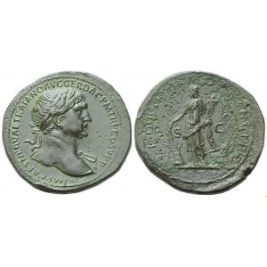 Trajan (98-117), Sestertius, Rome, 103-111; Æ (27,04 g; 35 mm; 6 h)
