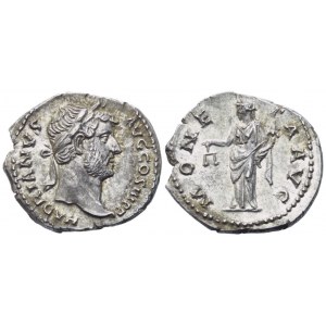 Hadrián (117-138), denár, Řím, 134-138; AR (3,21 g; 18,3 mm; 6 h)