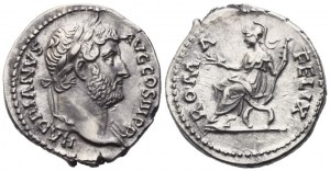 Hadrián (117-138), denár, Řím, 134-138; AR (3,38 g; 18,3 mm; 7 h)