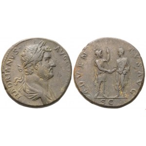 Hadrian (117-138), Sestertius, Rome, 134-138; Æ (22,11 g; 30,5 mm; 6 h)
