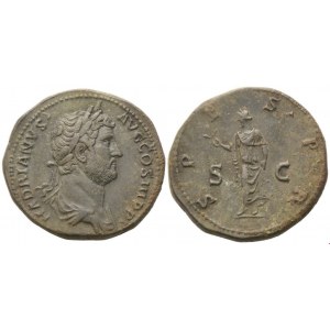 Hadrian (117-138), Sestertius, Rome, 134-138; Æ (27,56 g; 32,6 mm; 7 h)