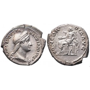 Sabina, Denarius struck under Hadrian, Rome, 130-133; AR (2,83 g; 18 mm; 6 h)
