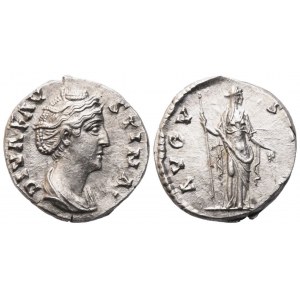 Diva Faustina I (died 140-141), Denarius struck under Antoninus I, Rome, after 141; AR (2,97 g; 16,6 mm; 7 h)