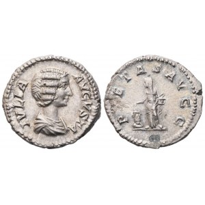 Julia Domna, Denarius struck under Septimius Severus and Caracalla, Rome, 196-211; AR (3,58 g; 18 mm; 6 h)