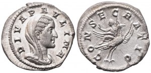 Diva Paulina (died before 235), Denarius struck under Maximinus I, Rome, 236; AR (2,76 g; 19,7 mm; 5 h)
