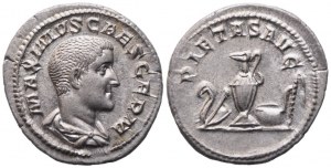 Maximus comme César, Denier frappé sous Maximinus I, Rome, vers 236-238 ; AR (3,29 g ; 20 mm ; 12 h)