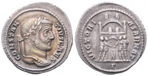 Constantius I as Caesar (293-305), Argenteus, Rome, c. 295-297; AR (2,77 g; 20 mm; 12 h)