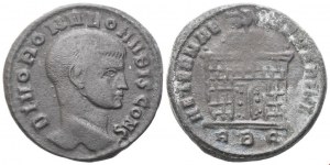 Romulus (Son of Maxentius), Nummus, Rome; c. 308-310; Æ (7,19 g; 23 mm; 11 h)
