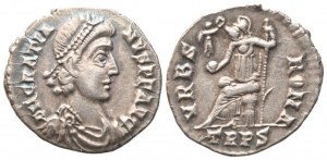 Gratian (367-383), Siliqua, Treveri, 375-378; AR (1,79 g; 18 mm; 12 h)