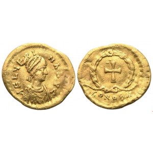Aelia Verina, Tremissis struck under Leo I, Constantinople, 462 or 466; AV (1,43 g; 14,7 mm; 11 h)