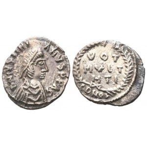 Justinian I (527-565), Siliqua, Carthage; AR (1,30 g; 15,2 mm; 7 h)