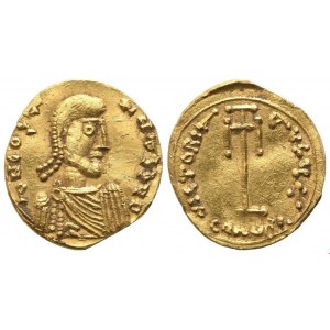 Constantine IV (668-685), Tremissis, Syracuse; AV (1,33 g; 13,6 mm; 6 h)