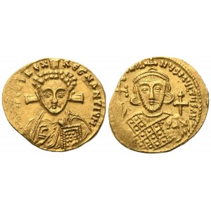 Justinian II (685-695/705-711), Second reign (705-711), Solidus, Constantinople; AV (4,53 g; 20,8 mm; 6 h)