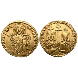 Basil I (867-886) with Constantine, Solidus, Constantinople; AV (4,37 g; 19 mm; 6 h)
