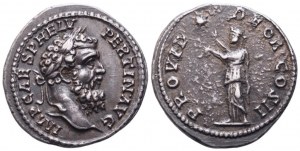 (Beckerův padělek) Pertinax (193), denár; AR (3,97 g; 21 mm)