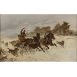 Czesław Wasilewski (1875 Warsaw - 1947 Łódź), Attack of the Wolves