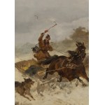 Czesław Wasilewski (1875 Warsaw - 1947 Łódź), Attack of the Wolves