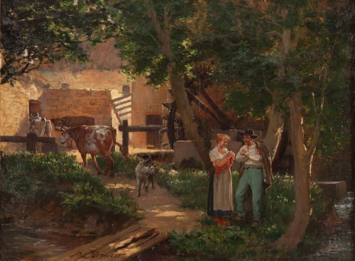 Paweł Merwart (1855 Marianówka - 1902 Saint-Pierre), Spotkanie przy młynie