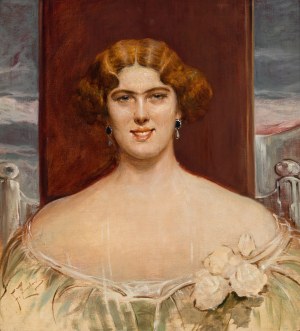 Franciszek Żmurko (1859 Lwów - 1910 Warszawa), Portret damy