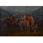Friedrich Pautsch (1877 Delatyn near Stanislawow - 1950 Krakow), Hutsul young couple