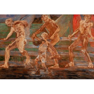 Jacek Malczewski (1854 Radom - 1929 Kraków), Tobiasz z aniołami, 1908